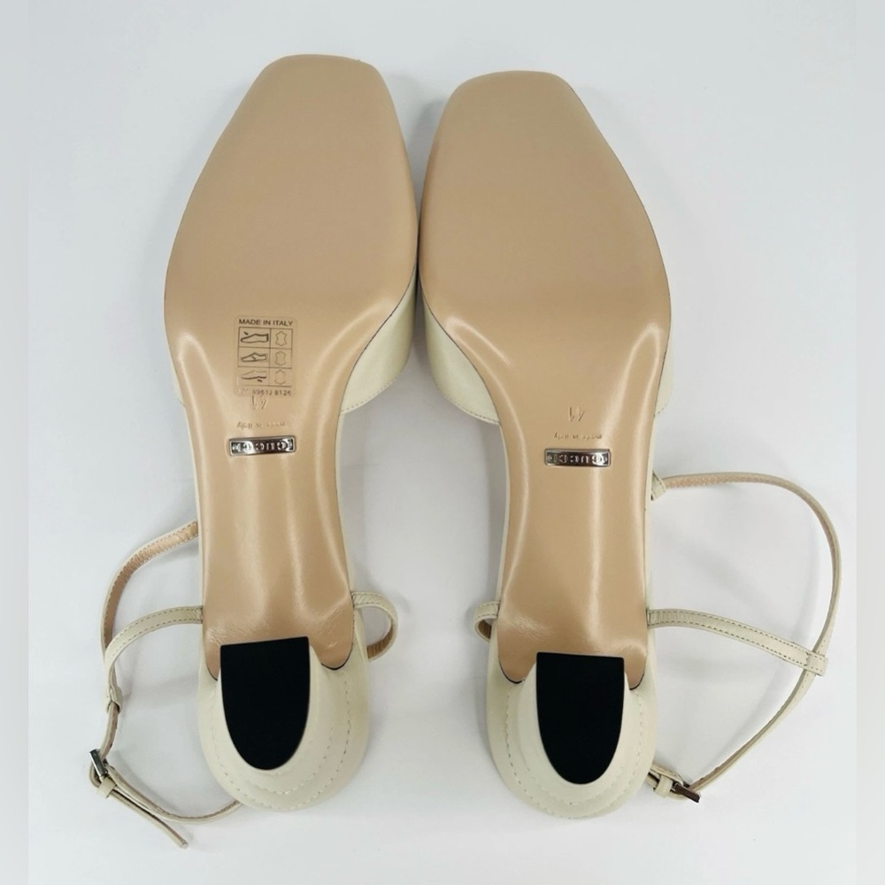 GUCCI WOMEN'S PETITE GG SLINGBACK NAPPA CHARLOTTE PUMPS SIZE EU 41 - Picture 6 of 11